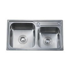custom made 304 stainless steel kitchen sinks double bowl and single bowl
